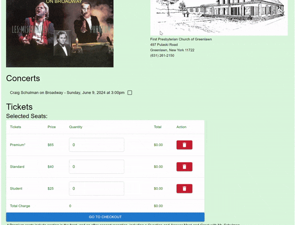 Church Concert Project